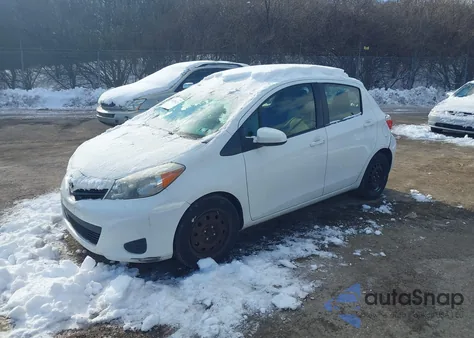 2012 Toyota Yaris L из США, поврежденный, VIN JTDKTUD37CD536629